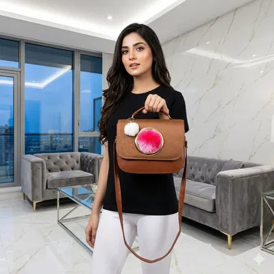 Queen Aura Elegant Blossom Hand & Shoulder Bag