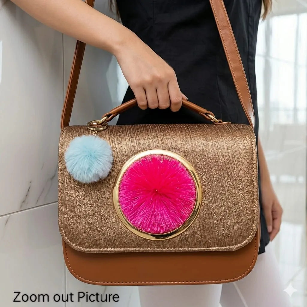 Queen Aura Elegant Blossom Hand & Shoulder Bag