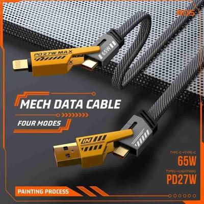 Fast Charging Cable 65W Type-C Golden Braided