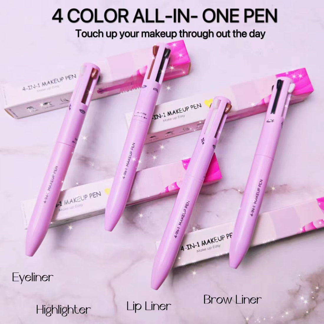 4 in 1 Makeup Pen - Waterproof &amp; Long Lasting