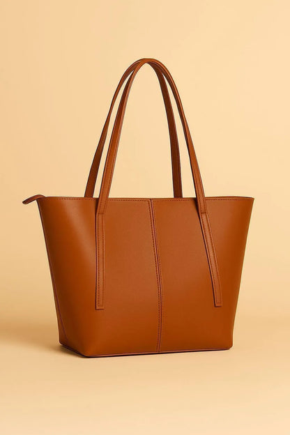 Brown Leather Tote Bag for Women