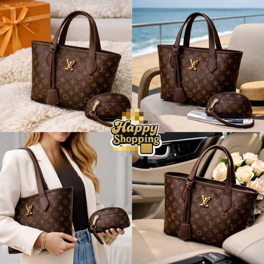 Premium Checkered Handbag Set for Girls College Office