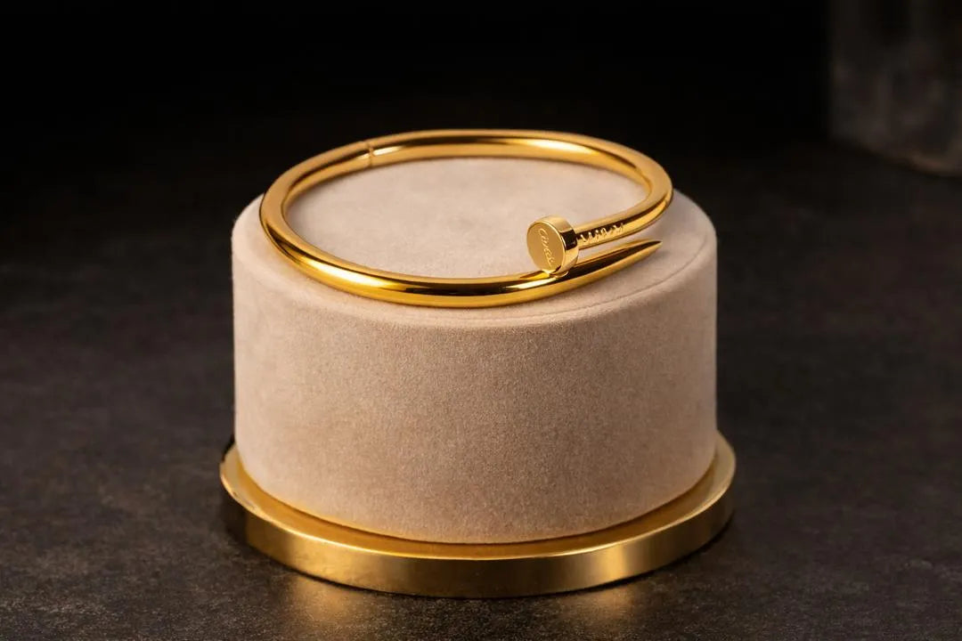 Antique Gold Plated Kara Bracelet for Women