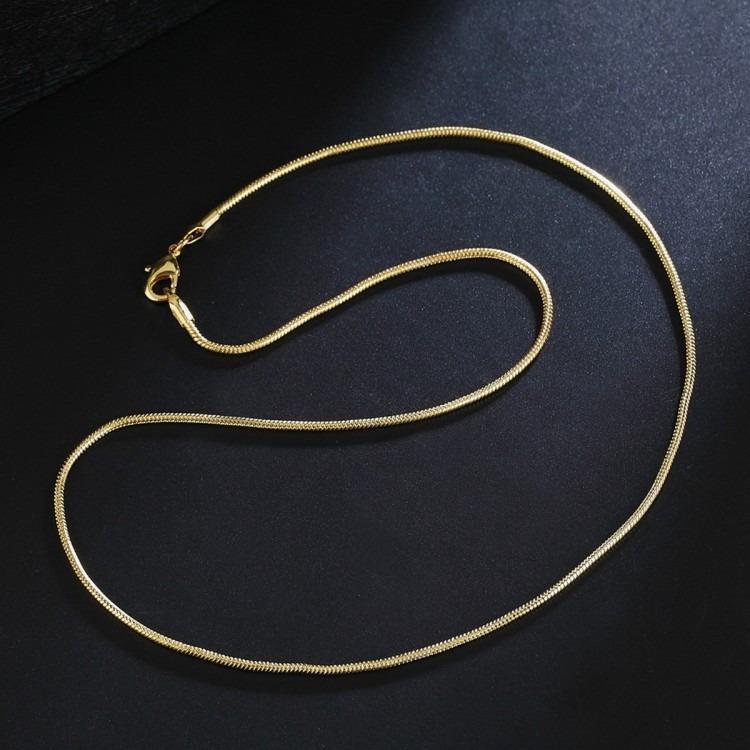 Golden Snake Chain for Women Modern Silver Necklace