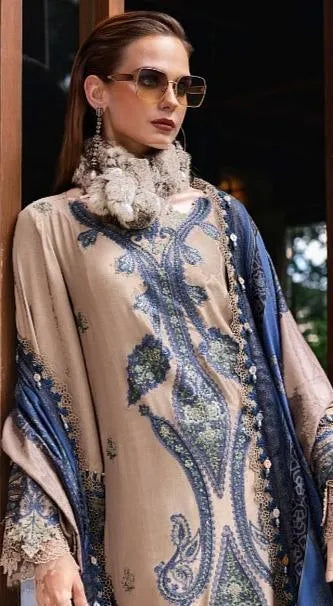 Ivory Embroidered Lawn 3Pcs Set