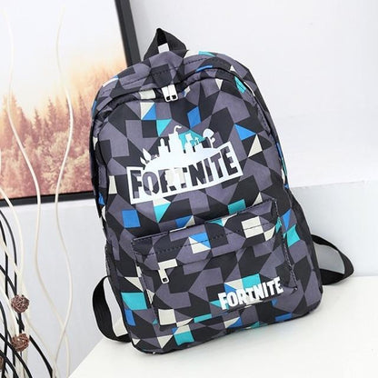 Fortnite Geometric Nylon School Bag for Students
