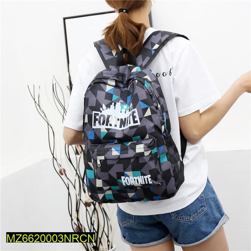 Fortnite Geometric Nylon School Bag for Students