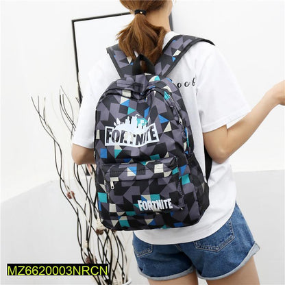 Fortnite Geometric Nylon School Bag for Students