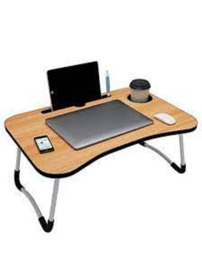 Portable Laptop Table Black Foldable Bed Study Nook